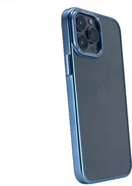 Apple iPhone 13 Pro Max Uyumlu Mika Renkli Metal Çerçeveli Seri Arka Koruma Kılıf fiyatları