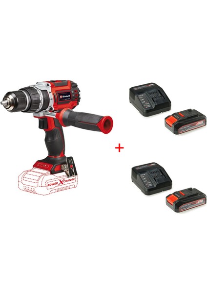 Tp-Cd 18/60 Li-I Bl Solo Akülü Darbeli Vidalama + 2 x 2.5 Ah Starter Kit Akü