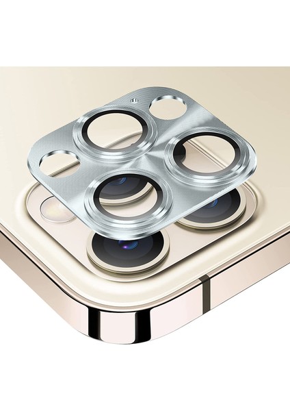 Apple iPhone 12 Pro Max Uyumlu Metalik Seri Kamera Cam Koruyucu