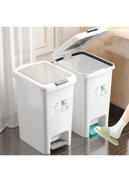 Ev Mutfak Banyo Kapaklı Ayaklı Çöp Kutusu (Yurt Dışından)