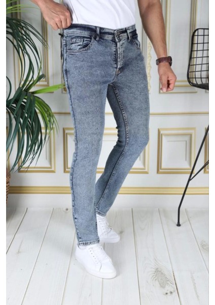 Phantom Jeans Kot Pantolon Slim Fit Dar Kesim Normal Bel Mavi Jean fiyatları