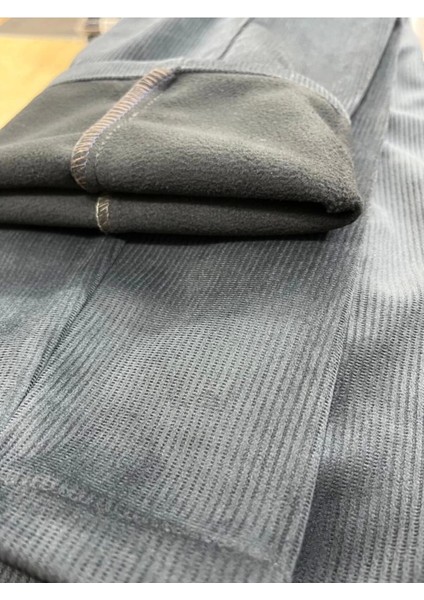 Lacivert Polarlı Kadife Pantolon Esnek Kalın Fitil Klasik Rahat Kesim Yan Cepli Phantom Jeans fırsatları