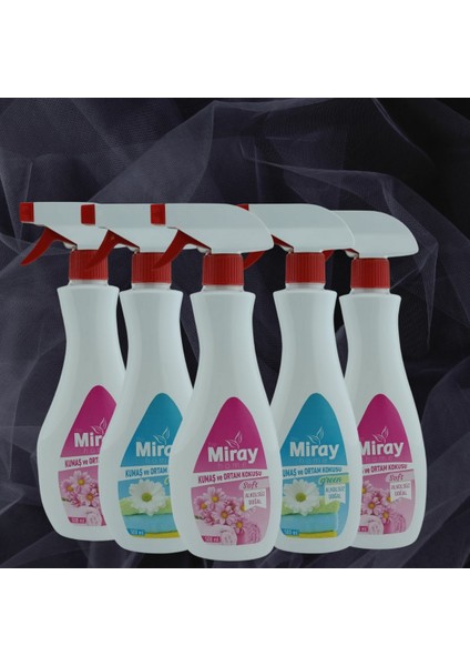 Miray - Kozmetik Kumaş ve Ortam Kokusu 500 ml Green alkolsüz ve Doğal