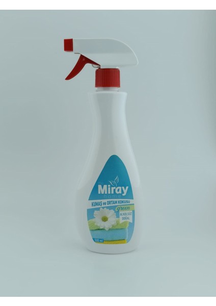 Miray - Kozmetik Kumaş ve Ortam Kokusu 500 ml Green alkolsüz ve Doğal