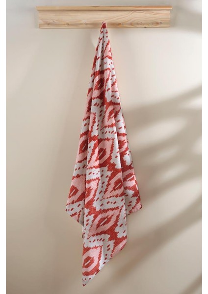 Home More Stok ve Özel Ürünler Banyo Baskılı Kadıfe Havlu Calla 100*150