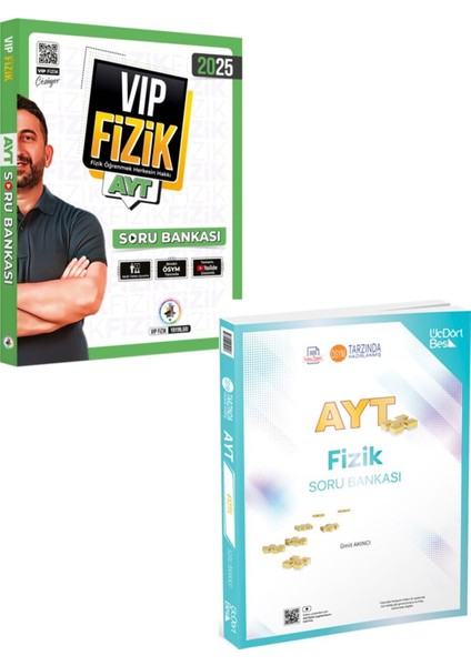 2025 Vip Ayt Fizik Soru Bankası ve Üçdörtbeş Ayt Fizik Soru Bankası