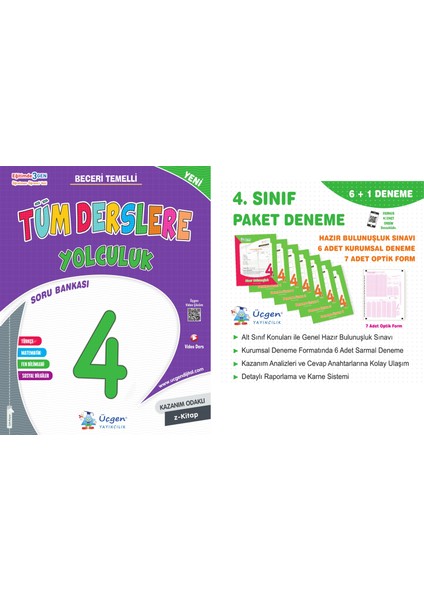 2025 4. Sınıf Tüm Derslere Yolculuk Soru Bankası - Deneme Seti 2 Kitap
