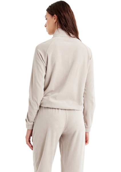 Kadın Sweatshirt 60508 - Krem fiyatları