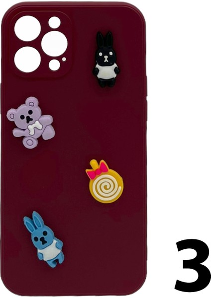 Apple iPhone 12 Pro Max Uyumlu Maskot Seri Arka Koruma Kılıf