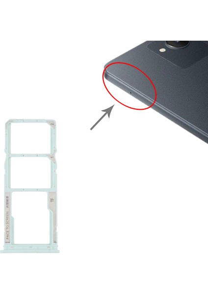 Xiaomi Redmi A1 2022 A1 Sım Yuvası Mikro Sd Kart Yuvası (Yurt Dışından)