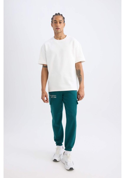 Fit Jogger Eşofman Altı NBA Boston Celtics Standart Fit Kargo Cepli Beli Paçası Lastikli A9684AX24AU