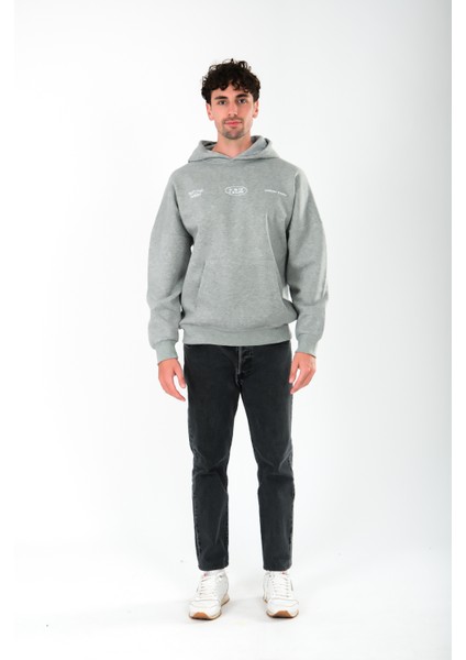 Journey Oversize Fit Hoodie Erkek - Gri fırsatları