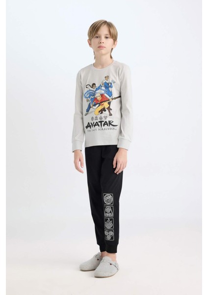 Erkek Çocuk Pijama Takımı Avatar the Last Airbender Uzun Kollu Üst Uzun Alt D3625A824WN