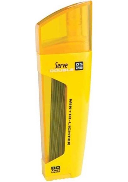 Double Min Fosforlu Kalem 0.5mm Sarı