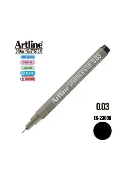 Çizim Kalemi Drawing System 0.03 mm Uç Siyah
