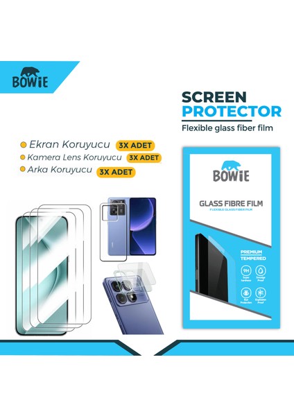 Huawei Honor 200 lite için full kaplama nano tempered ekran koruyucu 3 adet set