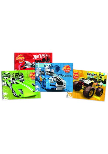 Hot Wheels Resim Defteri Spiralli 15 Yaprak 25 x 35 cm