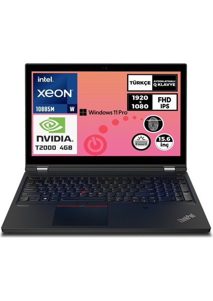 Mws Thinkpad P15 G1 Xeon W-10885M Vpro 32GB 6tb SSD 4 GB T2000 15.6" Fhd W11P 20STS1HLTX 036