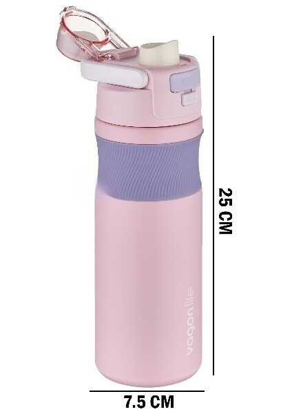 Vagonlife 580 ml Çelik Matara Pembe Mor VGN033