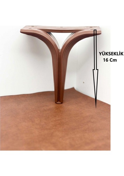 Titan Lüx Ceviz Kahve Mobilya Koltuk Çekyat Baza Chester Tv Ünitesi Ayağı 16 cm 1 Adet fiyatları