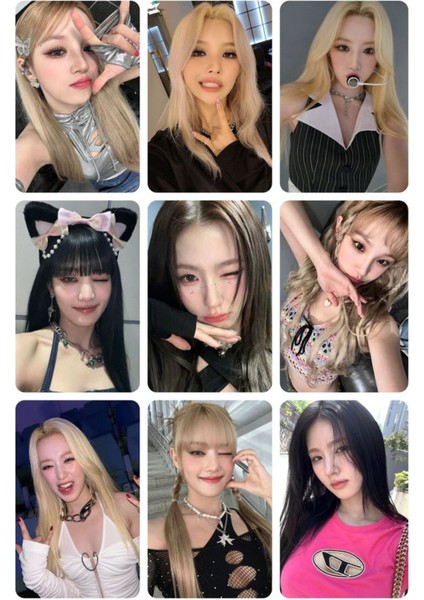 Rollas Store Gidle Kpop Fotokart Polaroid Seti Pano Dekarosyon