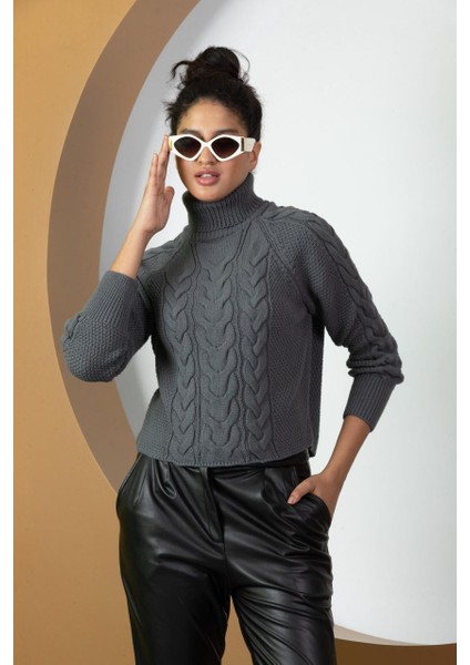 Kadın Balıkçı Yaka Triko Bluz 11009