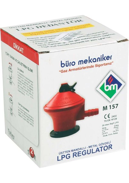 Tüp Dedantörü Metal Turgas Üst Mandallı Kırmızı fiyatları