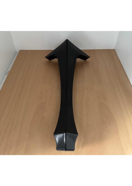 Mobilya Masa Sehpa Ayağı Puf Lükens Siyah Plastik Sehpa Ayağı 40X16X16 cm 4 Adet