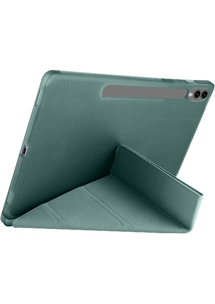 Samsung Galaxy Tab S10 Plus 12,4 Inç Uyumlu Kılıf Üçgen Standlı Kalem Bölmeli Silikon Tablet Kılıfı fırsatları