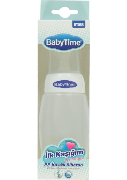 Kaşıklı Biberon 225 ml Beyaz