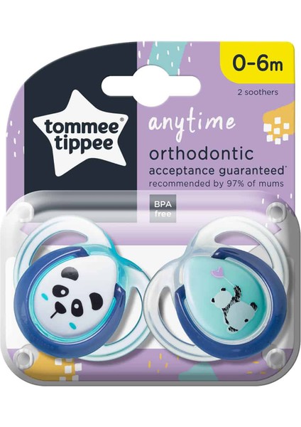 2'li Silikon Anytime Emzik 0-6 Ay Mint Yeşili