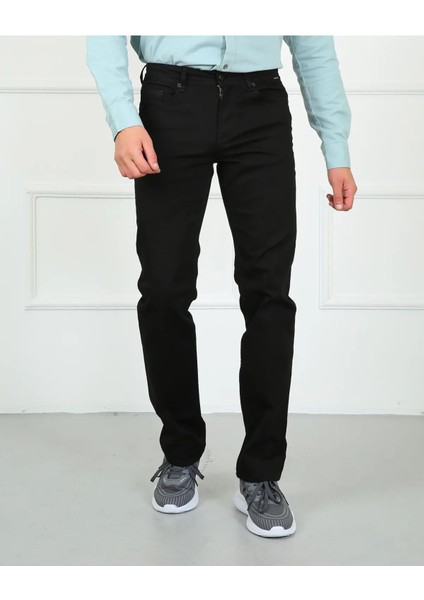 Milano 706-05 Bb Rahat Kalıp Düz Paça Erkek Büyük Beden Kot Pantolon Siyah fiyatları
