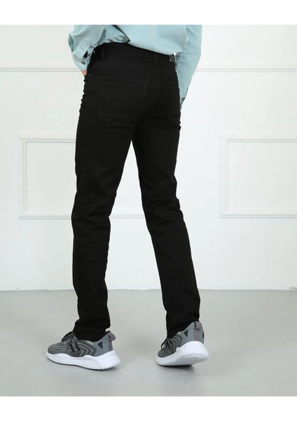 Milano 706-05 Bb Rahat Kalıp Düz Paça Erkek Büyük Beden Kot Pantolon Siyah modelleri