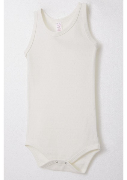 Kız Bebek Çıtçıtlı Atlet Zıbın Body Jakarlı 9 Ay-3 Yaş, Ekru modelleri