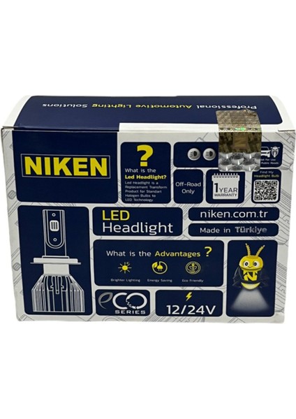 LED Xenon Eco Serisi H4 Ampul 2'li Takım modelleri