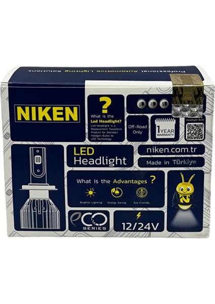 LED Xenon Eco Serisi H7 Far Ampulü 2'li Takım