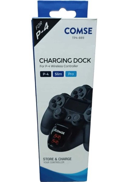 Ps4 Dualshock 4 LED Göstergeli Şarj Istasyonu Stand Tp4-889