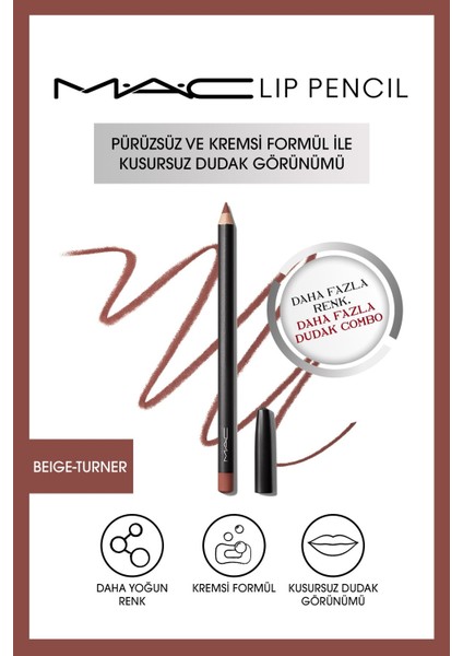 Kremsi Kalıcı Dudak Kalemi - Lip Pencil - BEIGE-TURNER 1.45 G