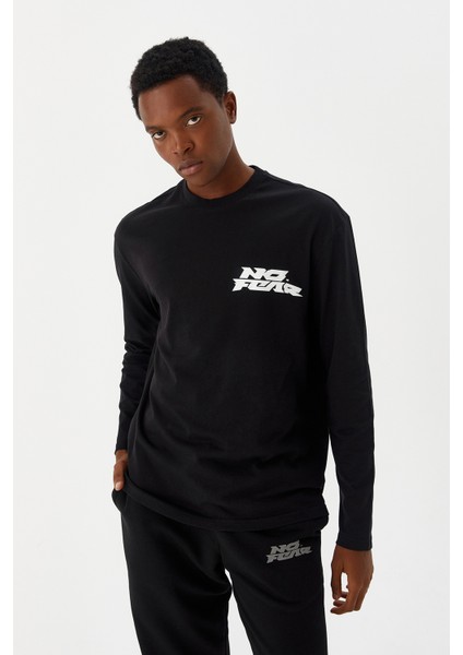 Erkek T-Shirt Uzun Kollu Siyah M500278 fiyatları