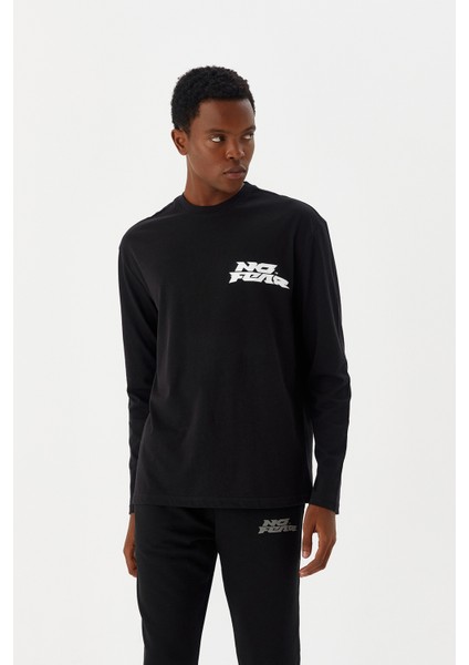 Erkek T-Shirt Uzun Kollu Siyah M500278 fırsatları