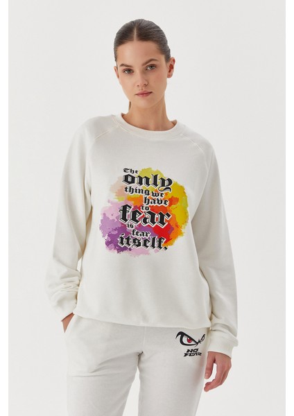 Kadın Sweatshirt Beyaz 72485 modelleri