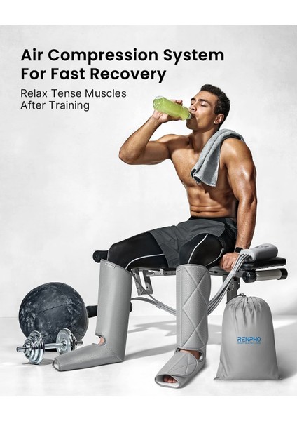 Bacak Masaj Aleti - 5 Mod ve 4 Yoğunluklu - Ayak Baldır Masajı - Ayarlanabilir Sargı modelleri