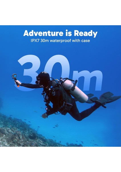 4K30FPS Aksiyon Kamerası Su Geçirmez Dokunmatik Ekran Wifi modelleri