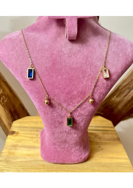 Taşlı Şık Çelik Kadın Kol SAAT+%100 Çelik Kolye Hediye Seti fırsatları