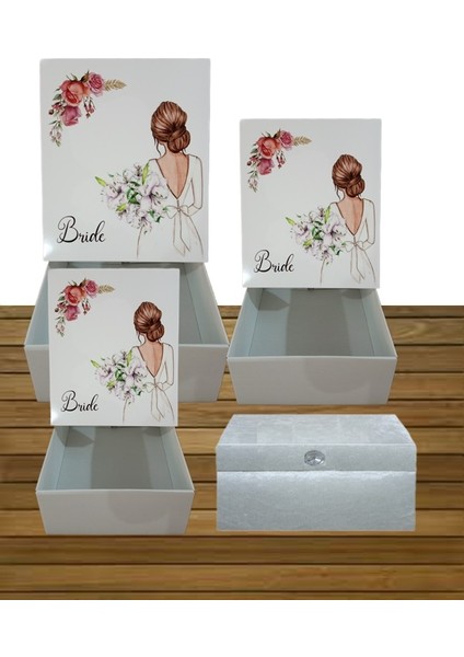Çeyiz Sandık Gelin Damat Bohça Kutusu Kolisi 4lü 0122 modelleri