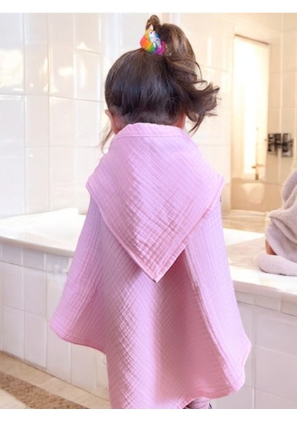 Dört Katlı Müslin Bebek Çocuk Havlu Kundak Banyo Havlusu Pamuk Plaj Havlusu Panço 4 Katlı modelleri