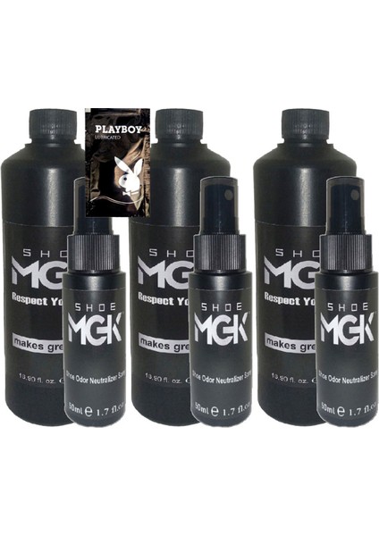 Shoe ASLKO2:0323 Mgk 3lü 500 ml Ayakkabı Temizleyici Sprey ile Mgk 50 ml Ayakkabı Koku Giderici Sprey +Yanında Hediy.e Jel