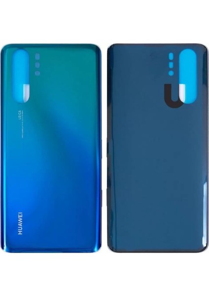Huawei P30 Pro Arka Pil Batarya Kapağı Cam VOG-L29 VOG-L09 Mavi