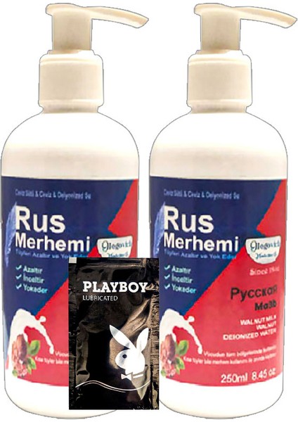 Tüylere Krem2 Adet x 250 ml Ceviz Sütlü & Cevizli Rus Merhemi + Yanında Jel