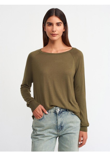 10536 Dilvin Bisiklet Yaka Basic Ince Triko Kazak fiyatları